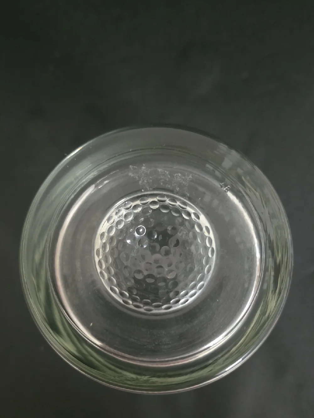 Jim Beam Etched Whiskey Golfball Glass